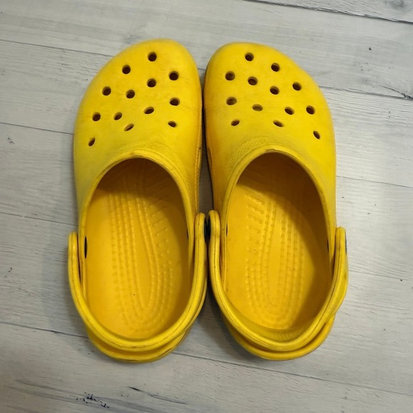 Crocs yellow unisex adult men 5 womens 7 - Picture 1 of 8